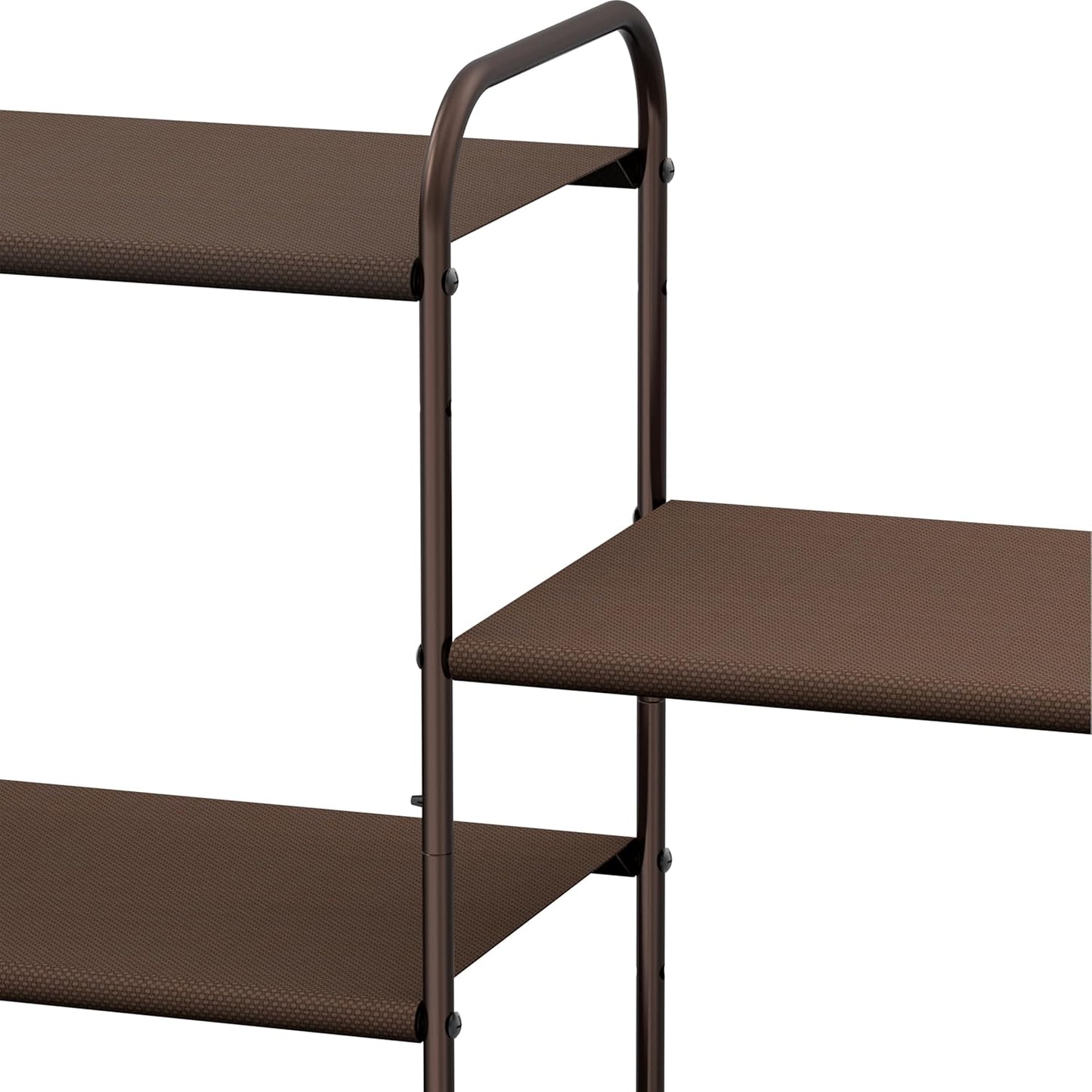 4-Tier Shoe Rack Storage Organizer, Bronze