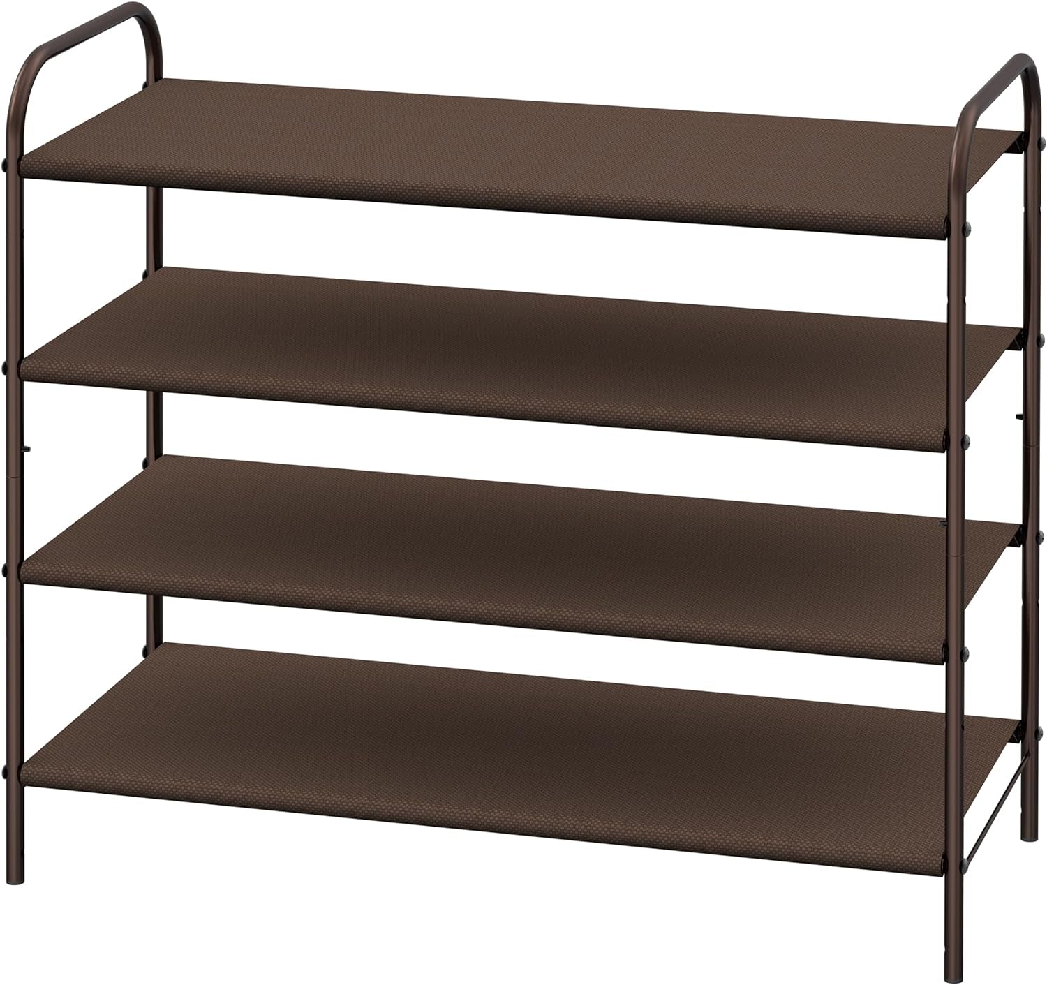 4-Tier Shoe Rack Storage Organizer, Bronze