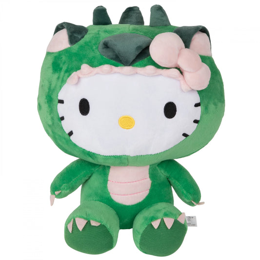 862915 12 In.  Dinosaur Plush Figurine, Green