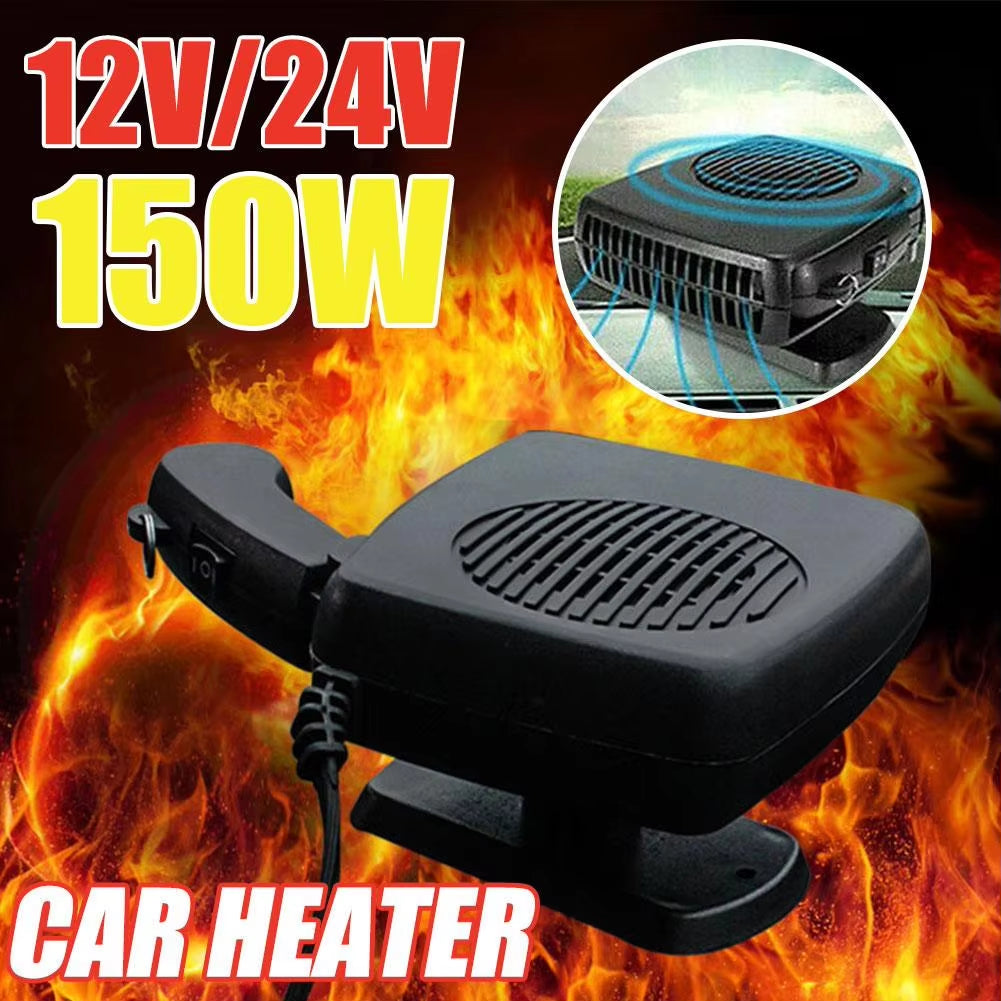 Electric Car Heater12V/24V 200W Cooling Heating Fan 2 in 1 Portable Car Heating Fan Windshield Demister Defroster for Car T Y8T7