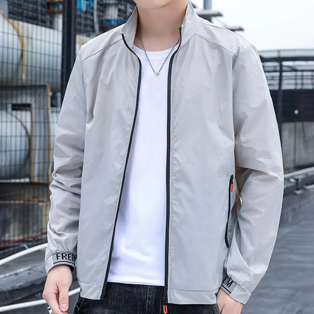 Jackets Men Windbreaker Coats Male Sunscreen Clothing Summer Camping Jacket Ultrathin Cycling Motorcycling Fishing Top