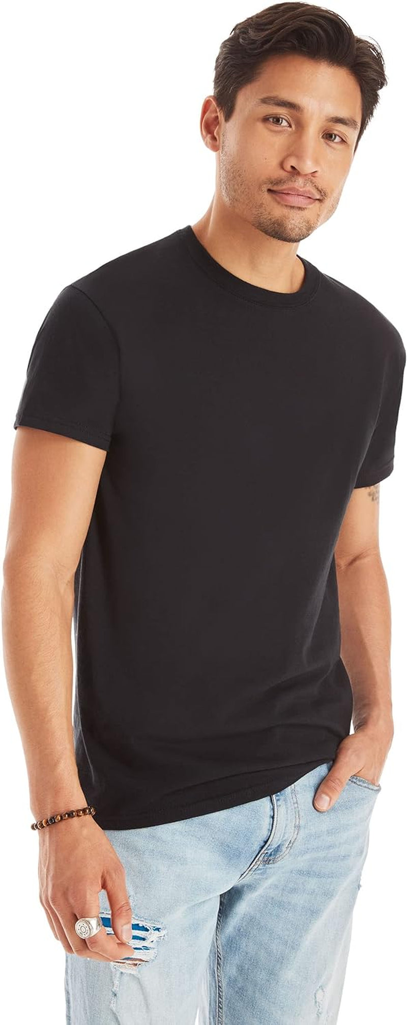 Men'S Cotton, Moisture-Wicking Crew Tee Undershirts, Multi-Packs Available